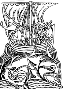 Ремора - средневековая гравюра. неизвестный автор